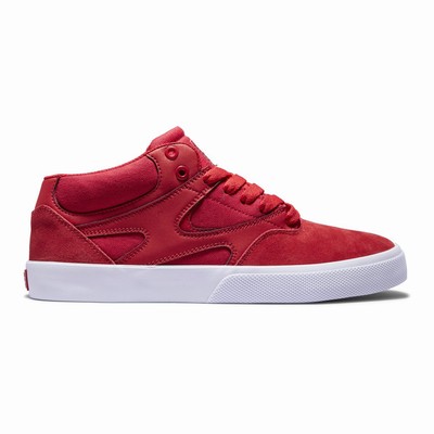 DC Kalis Vulc Mid Cut Férfi Deszkás Cipő Piros (VEFW64738)